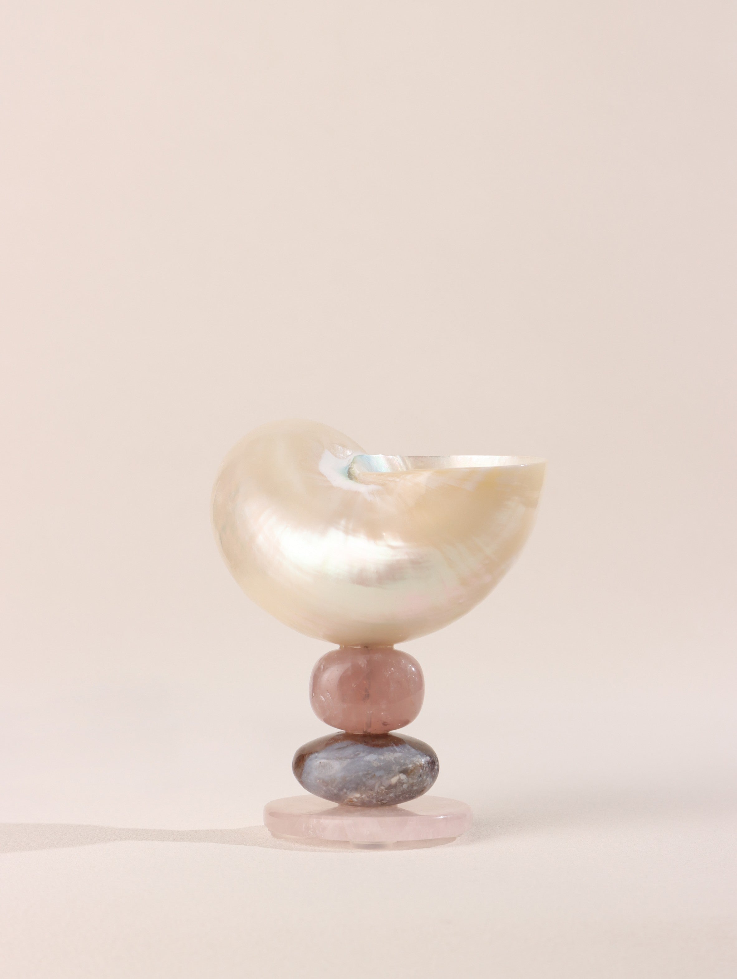 No. 01 Conch Shell Object with Pyramid Crystal Base