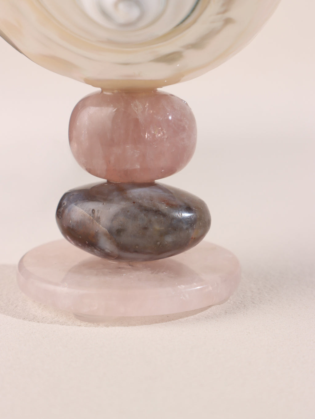 No. 01 Conch Shell Object with Pyramid Crystal Base